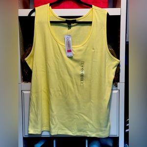 Lis Claiborne yellow tank top brand new